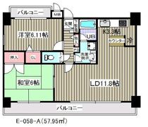 アウラ10(E-058)の間取り画像
