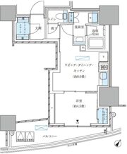パークアクシス五反田スカイタワーの間取り画像