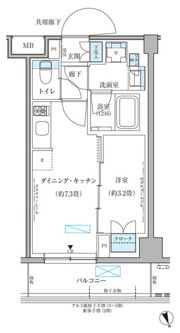 パークアクシス文京本郷の間取り画像