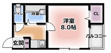 クレセント塚本の間取り画像