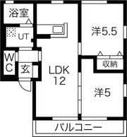 グレシアB棟の間取り画像