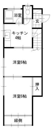 富士見市鶴馬三丁目貸家の間取り画像