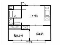 ハイツさ～ふ＆スノーBの間取り画像
