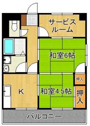 コーポあけだの間取り画像