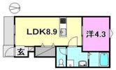 ヴェルグレーヴィア北条中央プレミアムの間取り画像