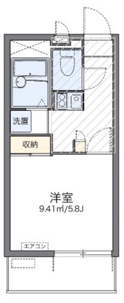 レオパレスSNブルーウッドの間取り画像