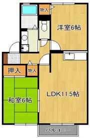 セジュール福西の間取り画像