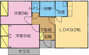 あぱーと小此木の間取り画像