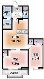 フォレストメゾン打越の間取り画像