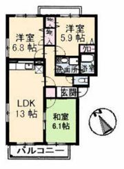 クレアシオン大町の間取り画像
