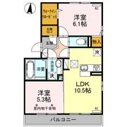 リヴェールマリーズ Dの間取り画像