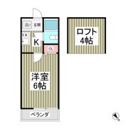 ローズアパートR14番館B棟の間取り画像