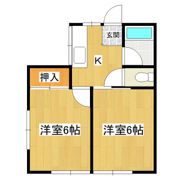 イエローハイツ茎崎の間取り画像