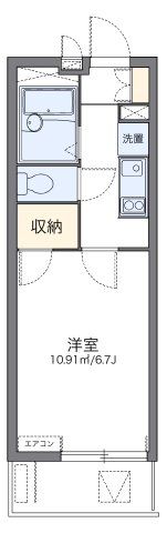 レオパレスルナボアールの間取り画像