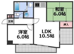 ライフ野江の間取り画像