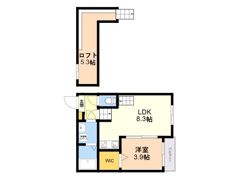 クラリス竹下の間取り画像
