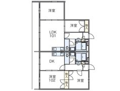 レオパレスラウムふじみ野の間取り画像