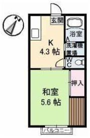 サンライフ前田 No．2の間取り画像
