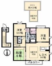 フィオレンテ A棟の間取り画像