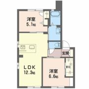 イーストリバーパラリア 弐番館の間取り画像
