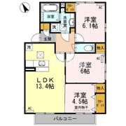 フォルビート B棟の間取り画像
