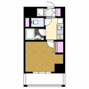 レジディア東品川 敷無し礼0．5 （禁煙）の間取り画像