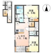 仮）阿見町中央新築アパートの間取り画像