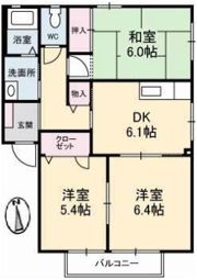 コンフォートA棟の間取り画像