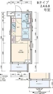 グランドロアール上新庄の間取り画像