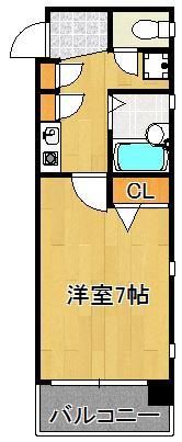 ダイナコート小倉下到津II 707号室の間取り画像