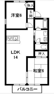 ブランニュー白山の間取り画像