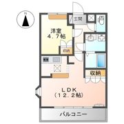 コートヴェール中島田Ⅱの間取り画像