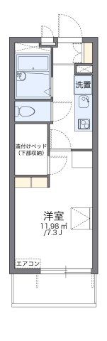 レオパレスピーコックの間取り画像