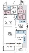 スプランディッド弁天町WESTの間取り画像