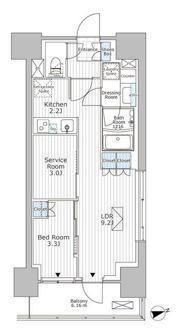 パークアクシス市川の間取り画像