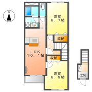 ペットピア春日の間取り画像