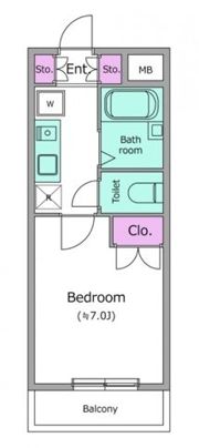 レジディア浦安の間取り画像