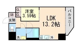 プレジオ日暮通の間取り画像