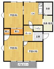 フレグランスあきやまの間取り画像
