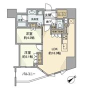 パークホームズ文京本駒込の間取り画像