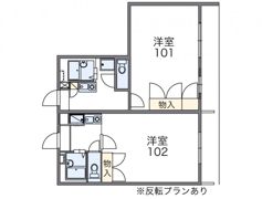 レオパレス建山弐番館の間取り画像