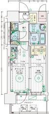 エステムコート難波WEST-SIDEⅨレデントの間取り画像