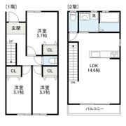 パーチェ六供町IIの間取り画像