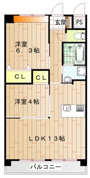 らっきぃ・かむの間取り画像