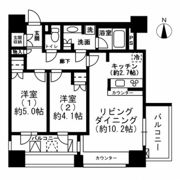 レジディア市ヶ谷の間取り画像