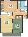 ロイヤルガーデン白岩C棟の間取り画像