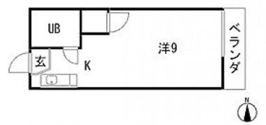 コーポアルファの間取り画像