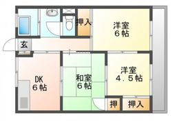 沖田コーポラスの間取り画像
