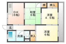 沖田コーポラスの間取り画像