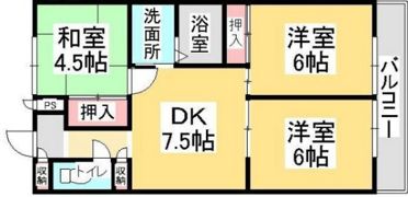オルセーメゾン山川C棟の間取り画像
